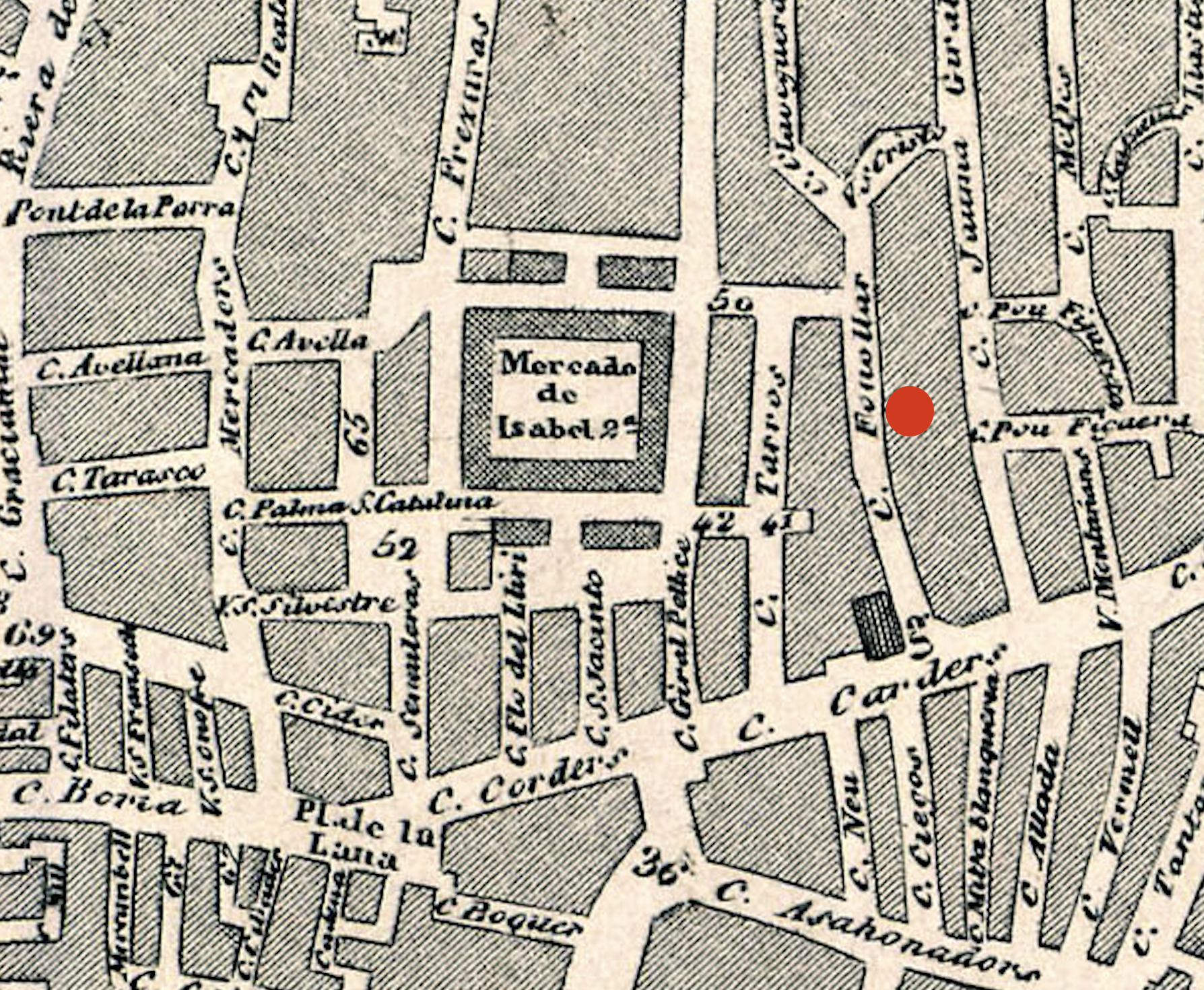 Mapa històric de Barcelona