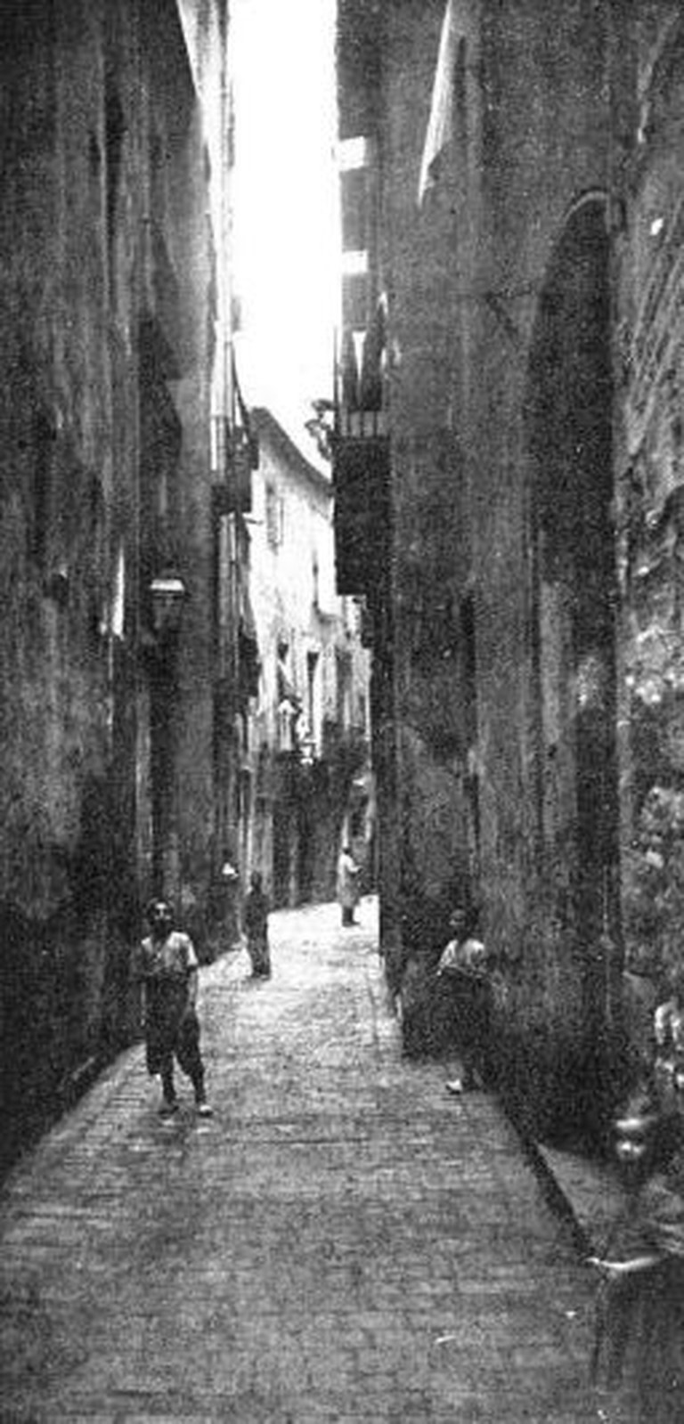 Carrer d'en Tarascó el 1908, abans de desaparèixer