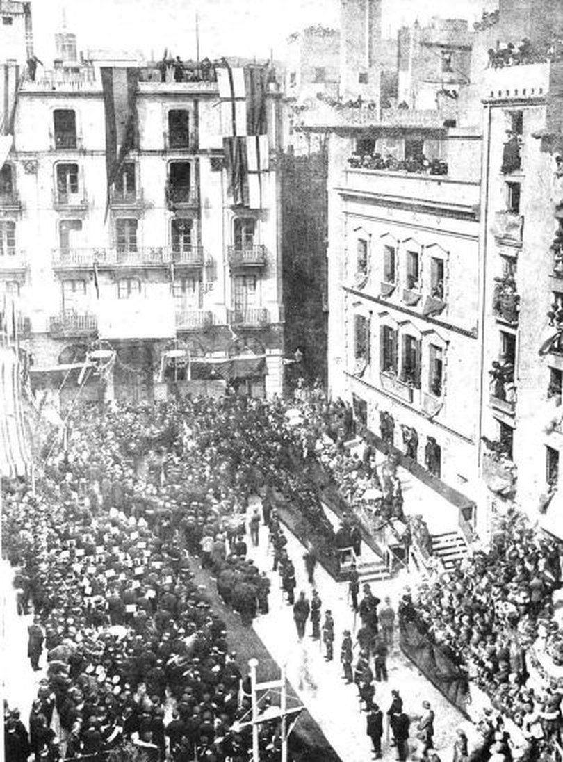 Inauguració de les obres de la Via Laietana, 10 de març de 1908